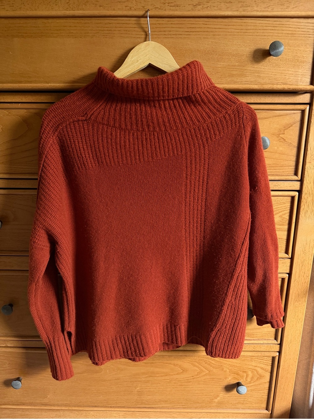 Paychi Guh 100% Cashmere Burnt Orange Womens Sweater Size XS/S Quiet Luxury